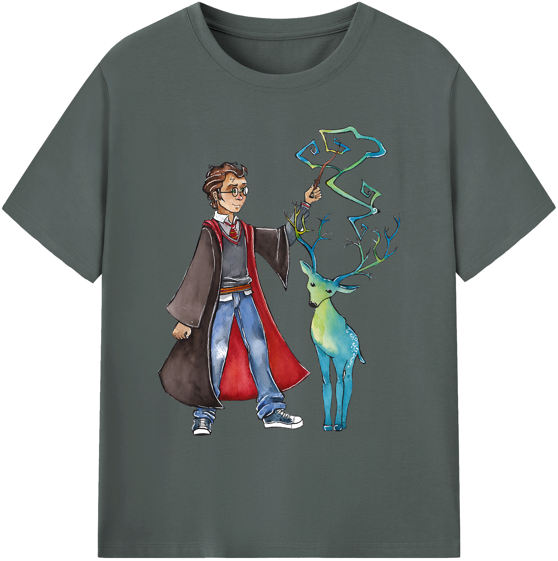 （画像用） Harry Potter ハリー・ポッターシリーズ 綿100％ メンズ半袖Tシャツ｜肌触りやわらか＆通気性